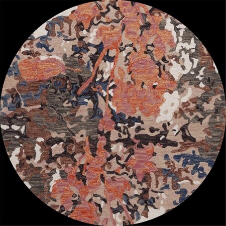 Safavieh 6 x 6 ft. Blossom Floral Hand Tufted Round Rug; Pink & Ivory BLM460U-6R